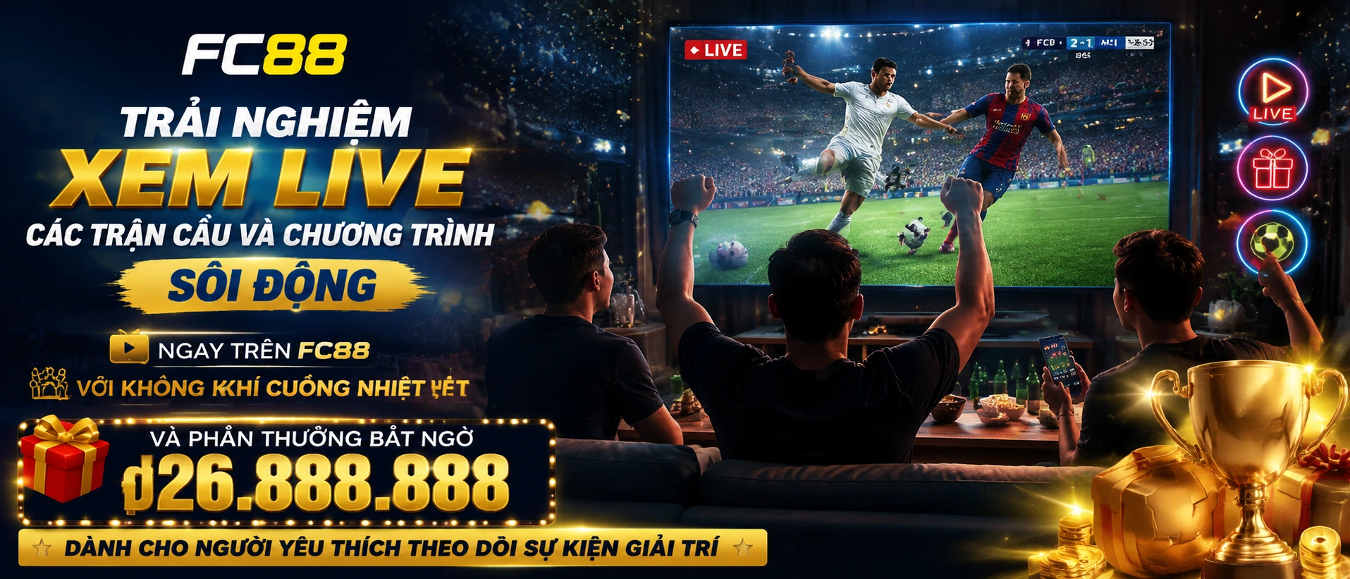 FC88 giao diện giải trí trên điện thoại