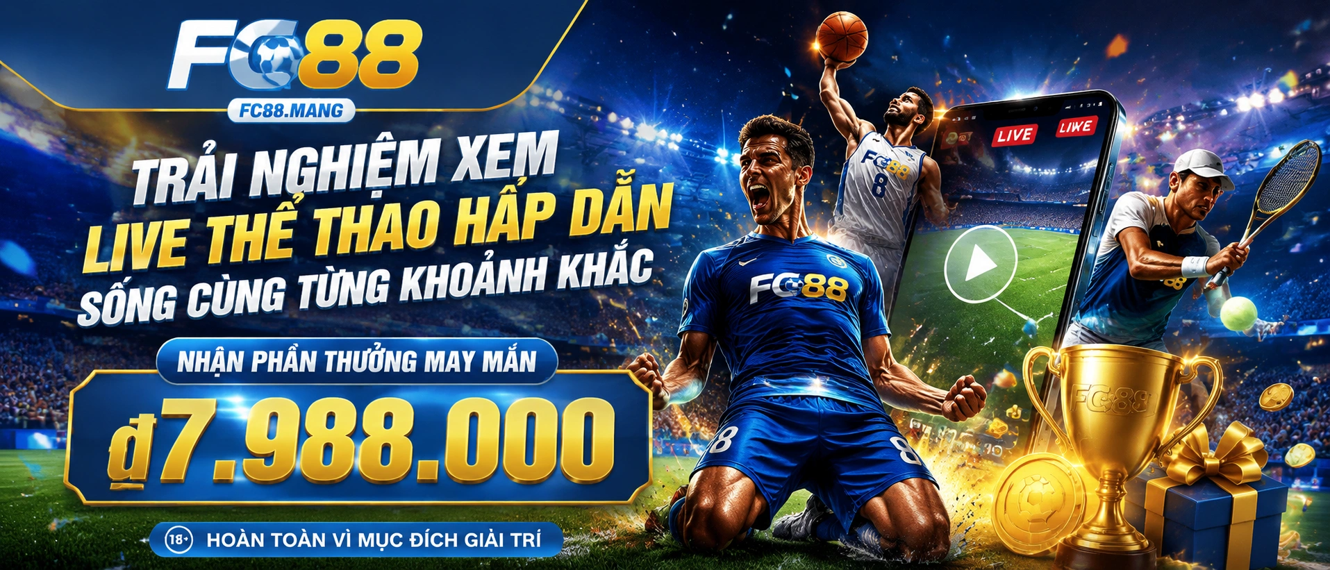 FC88 giao diện mobile tối ưu