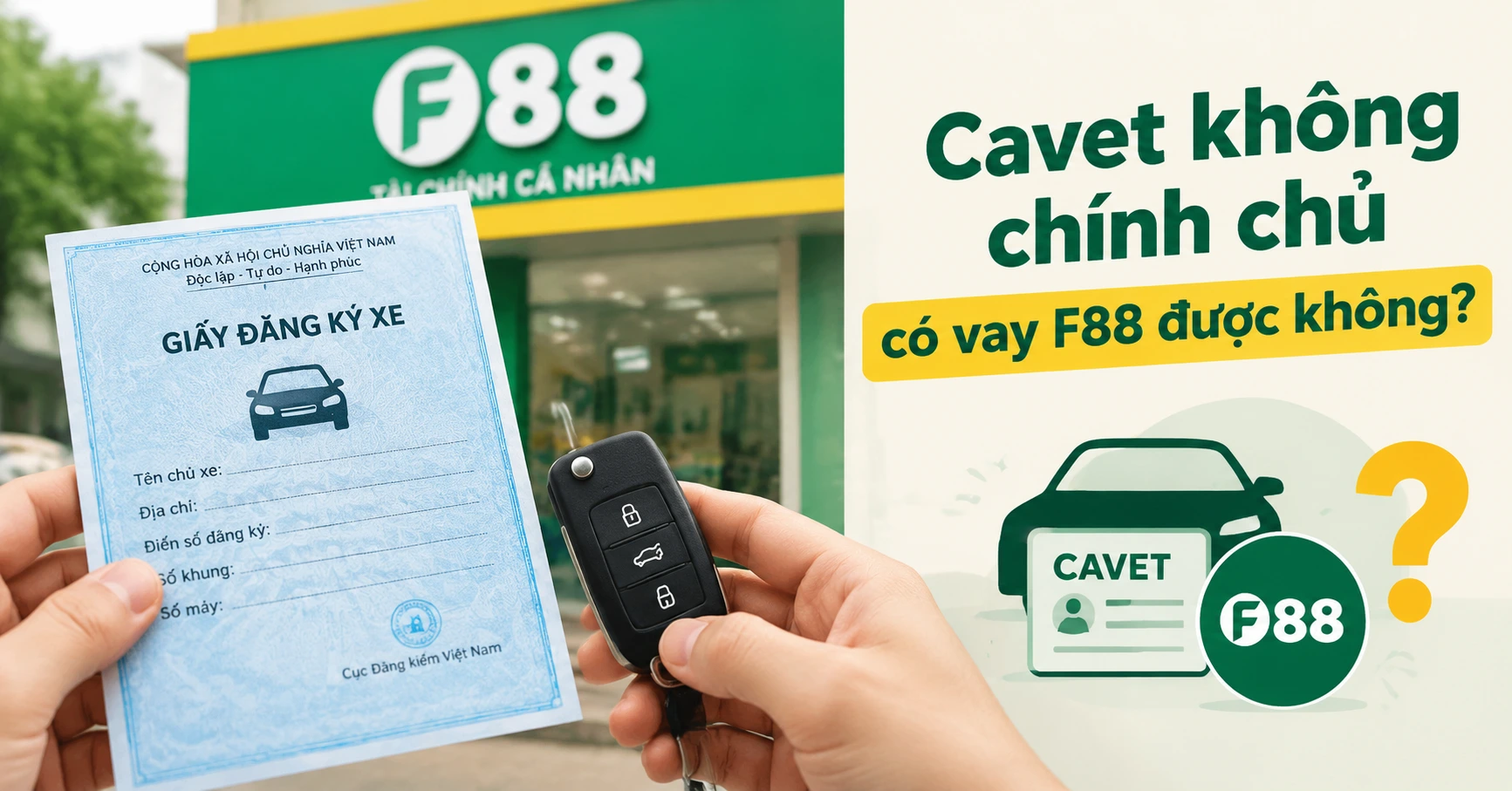 Cavet không chính chủ có vay F88 được không? - image 2
